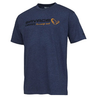 Koszulka Savage Gear Signature Logo T-SHIRT XL BLUE MELANGE SVS73657