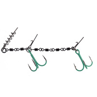 Dozbrojka Mikado Jaws Double Evo Stinger 35kg #2/0 FLUO HDJ-12-05