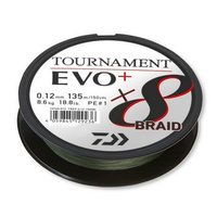 Plecionka Daiwa Tournament X8 BRAID EVO+ 270m 0.08mm 4,9kg DARK GREEN 12760-108