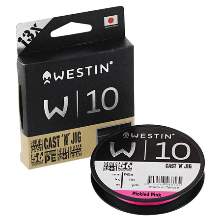 Plecionka Westin W10 Cast 'N' Jig 13 Braid Pickled 110m 0,128mm 7,4kg PINK L004-128-110