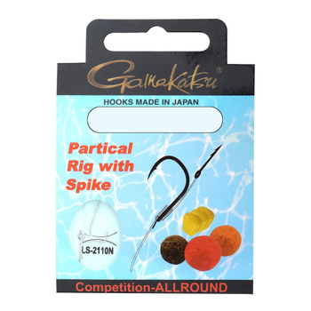 Haczyki z przyponem Gamakatsu Partical Rig Spike LS-2110N #10 0.18mm 40cm 6 szt. 180051-1000-18
