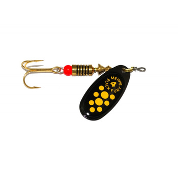 Mepps Black Fury #4 8g CZARNY/ŻÓŁTE KROPKI 30441004