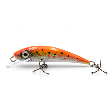 Wobler pstrągowy USAK Fury 5cm 4g FLAME RED TROUT
