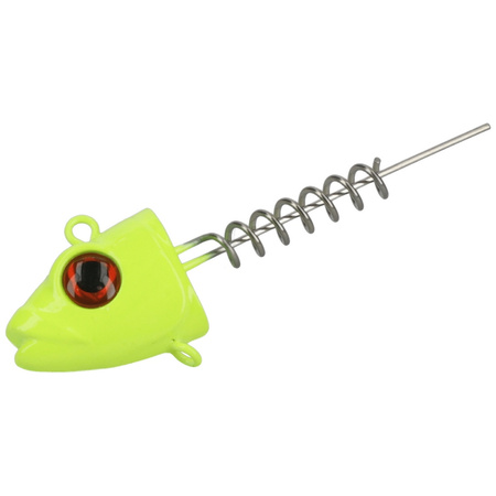 Główka z wkrętką Mikado Jaws Vertical 30g 2 szt. FLUO HDJV-30-F