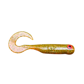 Great Fish GF1 Twister No Scent 49mm 0,9g MOTOR OIL GREEN 10szt.