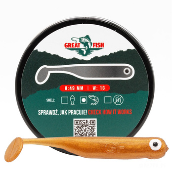 Great Fish GF1 Shrimp Scent 49mm 1g GOLD 10szt.