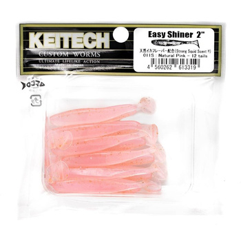Keitech Easy Shiner 2'' 5cm 1g 011S NATURAL PINK 12szt - op