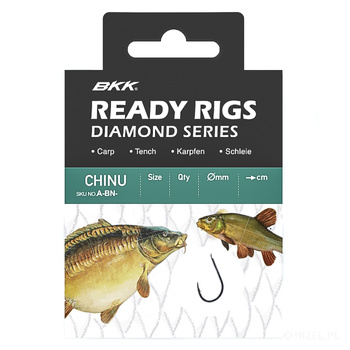 Haczyki z przyponem BKK Chinu BN #2 0,26mm 70cm A-BW-2219