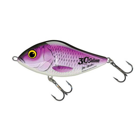 Wobler Salmo Slider tonący 12cm 70g HOLO PURPLE PREY 30lat QSD375 Limitowana edycja