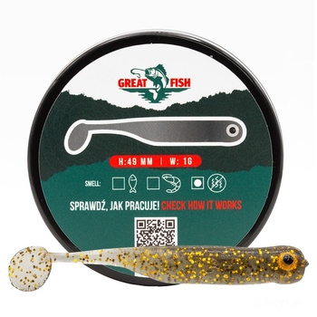 Great Fish GF1 No Scent 49mm 1g BLACK&GOLD 10szt.