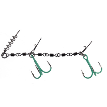 Dozbrojka Mikado Jaws Double Evo Stinger 35kg #2/0 FLUO HDJ-12-05