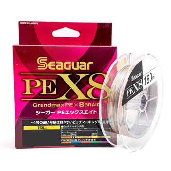 Plecionka Seaguar Grandmax PE X8 150m 1PE 0,165mm 9,1kg COLOR