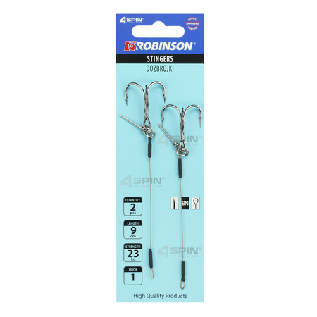 Dozbrojka Stalowa Robinson Pojedyncza Kotwica z Pinem 9cm #1 23kg 2szt.