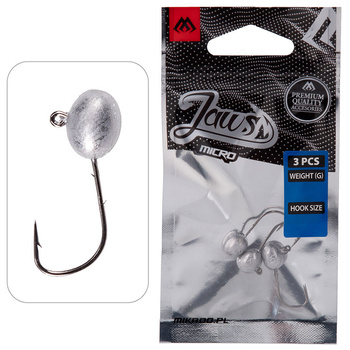 Główka Jigowa Jaws Mikro Mikado 0,8g #2 BN - op.3szt