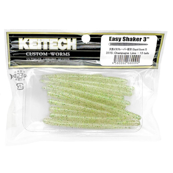 Keitech Easy Shaker 3'' 7,5cm 1g 377S CHAMPAGN LIME