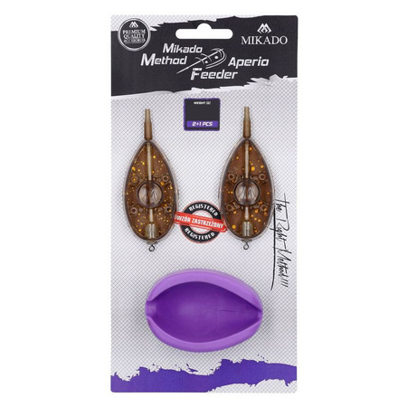 Koszyczek Mikado Quick Method Feeder Aperio - rozmiar XL 2x60g + foremka AMFA-QMF-SET-3XL-60