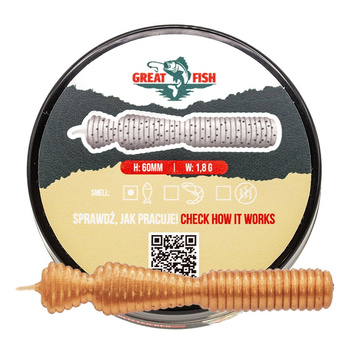 Great Fish GF2 Leech Fish Scent 60mm 1,8g  GOLD 10szt.