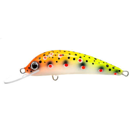 Wobler Trociowy Salmon Sambor 6,5cm 6g ORANGE CHARTREUSE