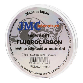 Miękki Fluorocarbon JMC 3,22kg 50m 0.22mm PE#1.75