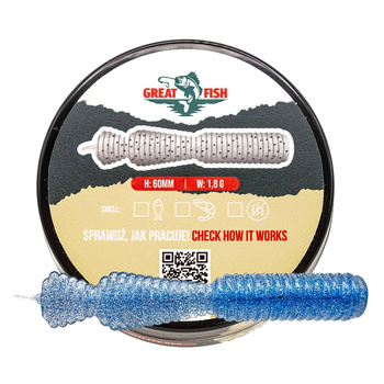 Great Fish GF2 Leech No Scent 60mm 1,8g BLUE PEARL 10szt.