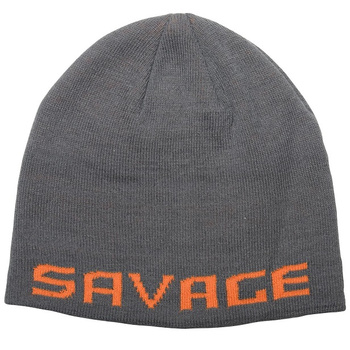 Czapka zimowa Savage Gear Logo Beanie szaro-pomarańczowa 73738