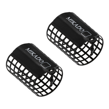 Koszyczek zanętowy Mikado okrągły 38x55mm 25g 2 szt. CZARNY AMKZ-10-25-B
