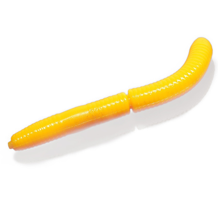 Libra Lures Robak Fatty D'Worm 75 Cheese  008 DARK YELLOW