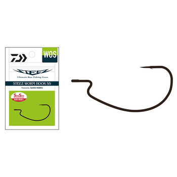 Haczyki Offsetowe Daiwa Steez Worm Hooks SS WOS #2/0 8szt. - op.