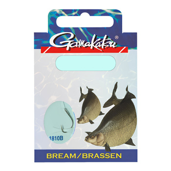 Haczyki z przyponem Gamakatsu Bream Feeder LS-1810B #8 0.18mm 75cm 10 szt. 140114-800-18