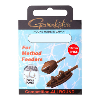 Haczyki z przyponem Gamakatsu Method Feeder Spike #8 0,25mm 12cm 6 szt. 180054-800-25