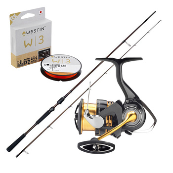 Zestaw Wędka Westin W4 Finesse Shad + Kołowrotek DAIWA 23 Legalis LT4000-C(U) + Plecionka Westin W3