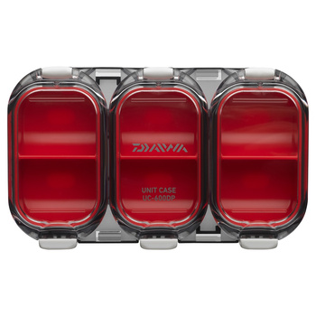 Pudełko Daiwa Box WP 6 Komorowe 11x6,5x1,8cm RED SMOKE 14413-605