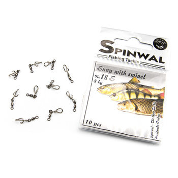 Agrafka Spinwal z krętlikiem No.18S 8kg - 10szt