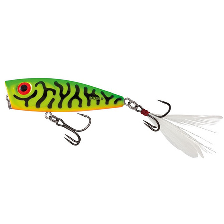 Wobler Popper Salmo Rattlin' Pop pływający 7cm 12.5g GREEN TIGER QRA002