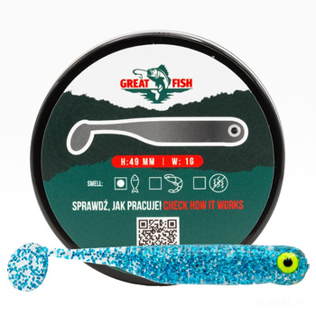 Great Fish GF1 Fish Scent 49mm 1g GLITTER BLUE 10szt.