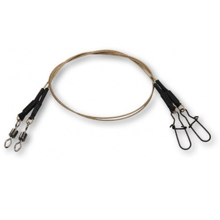 Przypon DAM Effzett Coated CORE49 Spin Leader 20kg 30cm 2 sztuki 56406