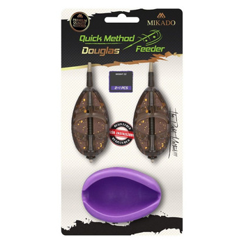 Koszyczek Mikado Quick Method Feeder Douglas - rozmiar XL 2x80g + foremka AMFN-QMF-3XL-SET80