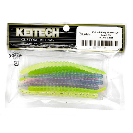 Keitech Easy Shaker 3,5'' 9cm 1,9g MIX-1 12szt