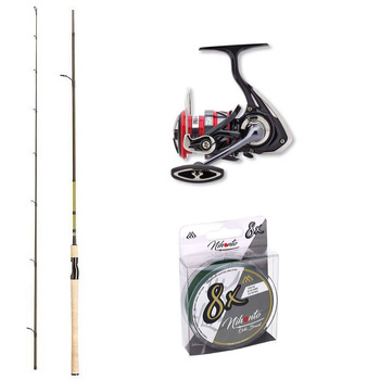 Zestaw na szczupaka Basic - Wędka Dam Effzett Classic Spin 210cm 10-30g + Daiwa Ninja 3000 + Plecionka