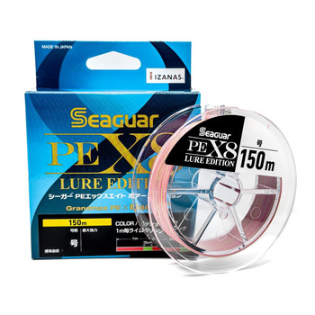 Plecionka Seaguar Grandmax PE X8 LURE EDITION 150m 0.8PE 0,148mm 8,2kg COLOR