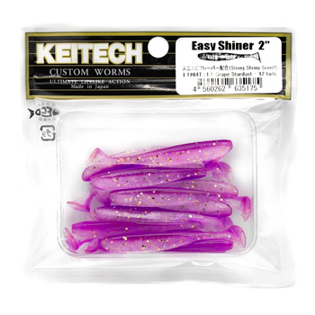 Keitech Easy Shiner 2'' 5cm 1g LT#64T LT GRAPE STARDUST 12szt - op
