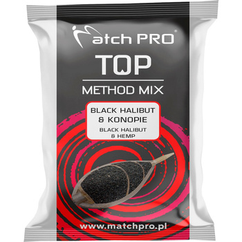 Zanęta MatchPro Top Method Mix BLACK HALIBUT & KONOPIE 700g 978306