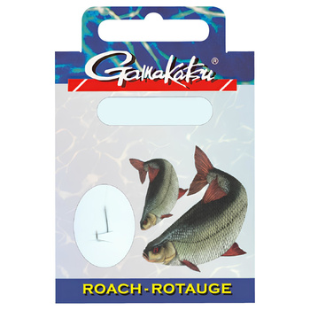 Haczyki z przyponem Gamakatsu Roach 1050N #14-0.12MM 45CM 10 szt. 140113-1400-12