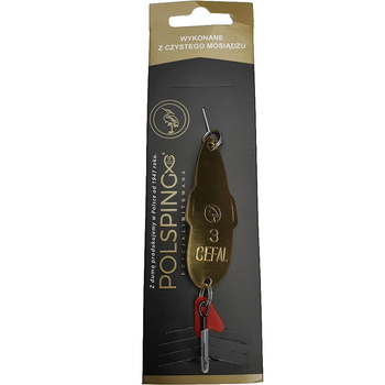 Błystka wahadłowa Polsping CEFAL 3 czysty mosiądz 22g  BWC03MM