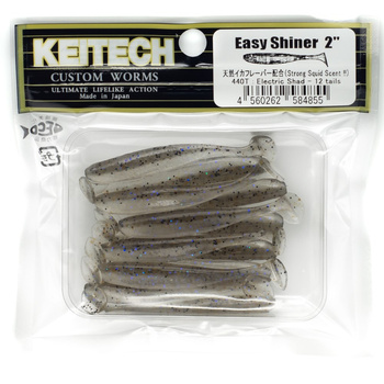 Keitech Easy Shiner 2'' 5cm 1g 440T ELECTRIC SHAD 12szt - op