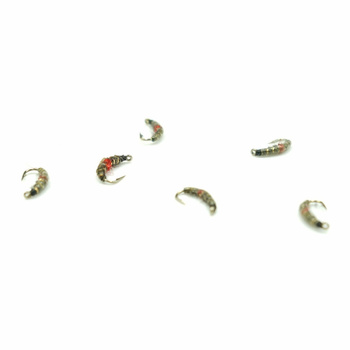 Nimfa Hydropsyche WP #14 BL OLIVE/RED