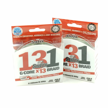 Plecionka Sufix 131 G-Core 150m 0,185mm 11.4kg NEON CHARTREUSE ASU640405