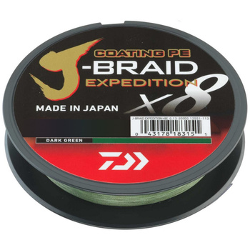Plecionka Daiwa J-Braid Expedition X8E 0,16mm 150m DARK GREEN 12551-016