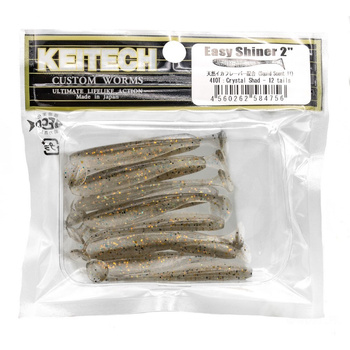 Keitech Easy Shiner 2'' 5cm 1g 410T CRYSTAL SHAD 12szt - op.