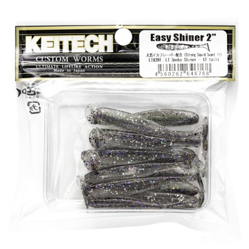 Keitech Easy Shiner 2'' 5cm 1g LT#39T SMOKE SHINER 12szt - op